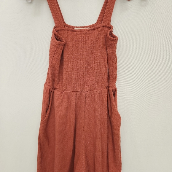 Walking on Sunshine Coral Romper / Jumpsuit (Juniors- Small) - Picture 2 of 8